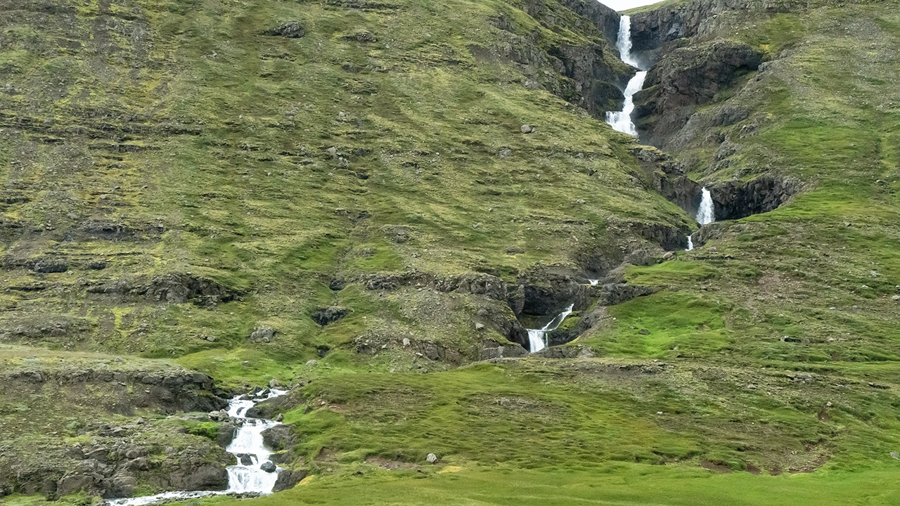 a waterfall